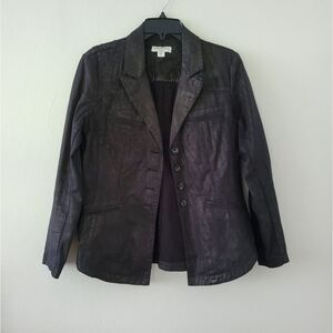 Coldwater Creek Shaped Coated Jacket 10